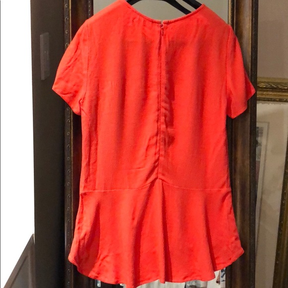 Orange Michael by Michael kors high low blouse - Picture 3 of 4